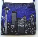 Seattle to NY purse handmade by Liz Wong